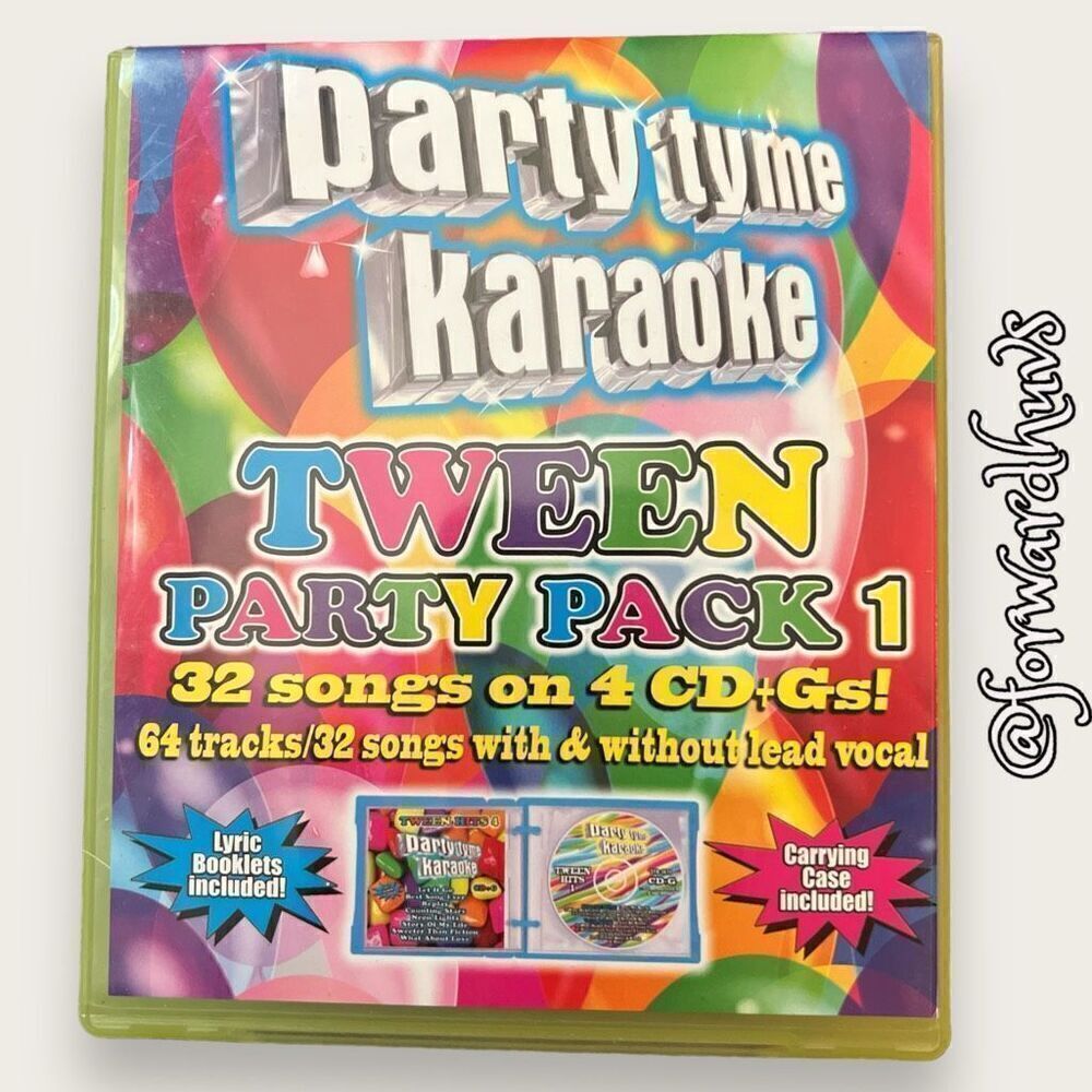 Party Tyme Karaoke Telween Party Pack 1: 32 Songs on 4 CD’s